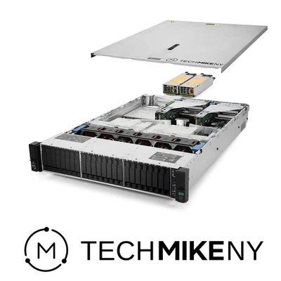 HP ProLiant DL380 G10 Server 24-Bay 2.10Ghz 48-Core 128GB RAM 24x New 1TB NAS - Image 1 of 4