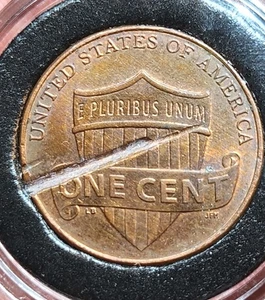 2010 Lincoln Shield cent ragged fissure/Raged clip ERROR - Picture 1 of 13
