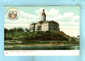 19th of 49 Vintage, STATE CAPITOLS, COAT OF ARMS, "Jefferson City, Missouri".... - Bild 1 von 2