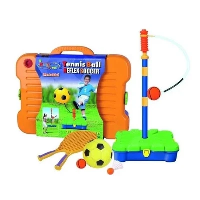 3-in-1 Swingball Tennis Ball Reflex Soccer Set Kids PORTABLE Outdoor Sports Toy - Image 1 of 4