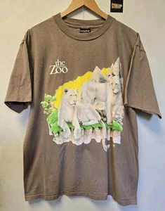 Camiseta De Colección Años 90 Philadelphia Zoo XL Leones León Leona Naturaleza Animales - Imagen 1 de 11