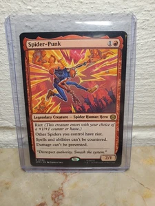 x1 Magic the Gathering Marvel's Spider-Man: Spider-Punk #92 Basic Rare - Picture 1 of 2