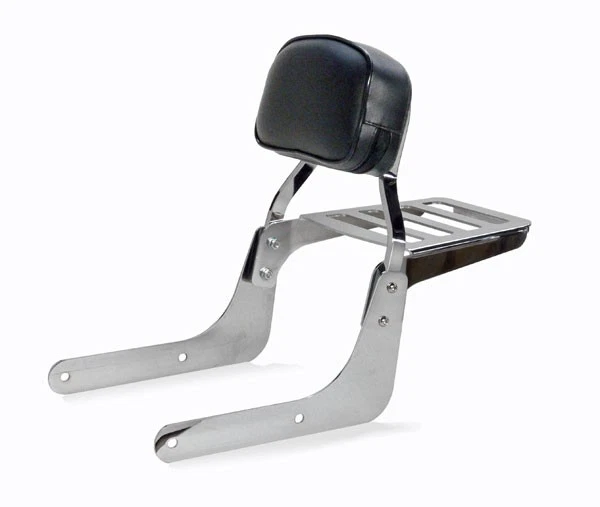Chromed Low Backrest With Luggage Rack Suzuki Intruder M1500 Boulevard M90 - Image 1 of 1