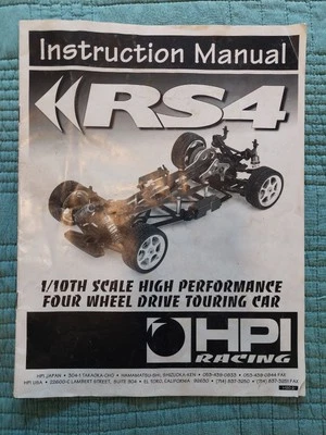 HPI RS4 Instruction Manual Vintage - Image 1 of 3