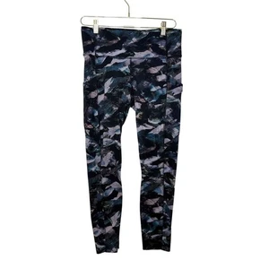 Lululemon Fast Free Tight 19' Leggings Nulux Glacier Camo Starlight Damen 10 - Bild 1 von 7