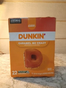 Dunkin Donuts Caramel Me Crazy Coffee K-Tassen, 22/Box EXP.7/18/26 "KOSTENLOSER VERSAND" - Bild 1 von 3
