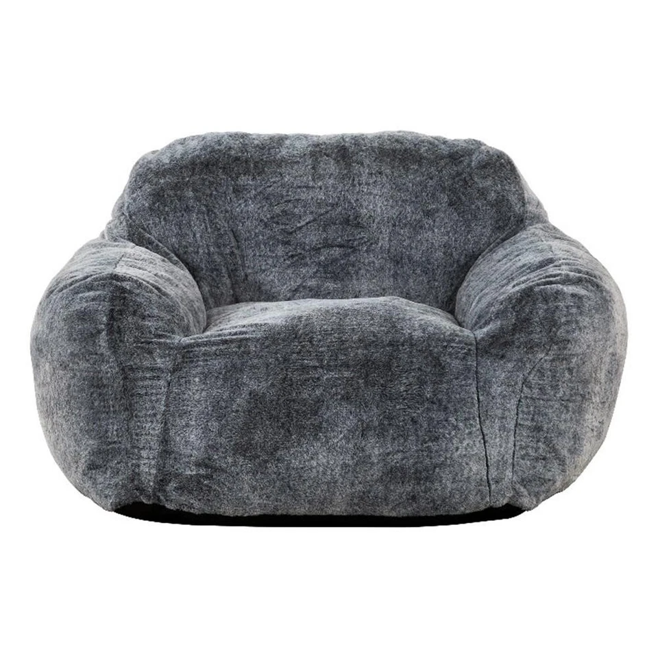 Sealy Tore Blue Faux Fur Bean Bag with Shredded Foam for Ultimate Comfort - Image 1 of 1