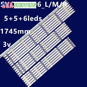 Barras LED para Samsung UN85TU800DF UN85TU7000F UN85CU7000D UN85TU700DF UN85CU7000F - Imagen 1 de 4