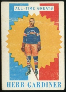 1960-61 Topps #44 Herb Gardiner Montreal Canadiens - Esordiente - Grandi di tutti i tempi - Foto 1 di 2
