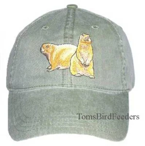 Gorra de algodón bordada Prairie Dog NUEVO sombrero de animal - Imagen 1 de 2