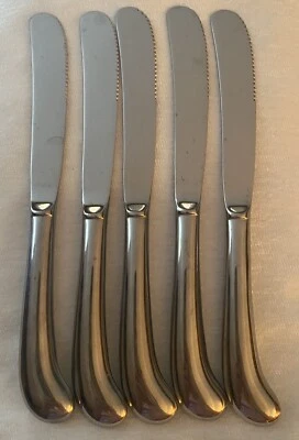 "Juego de 5 cuchillos de cena de acero inoxidable Supreme Cutlery by Towle Corea 9""" Foto 1 de 3