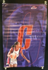 Póster de baloncesto para mujer Houston Comets Cynthia Cooper WNBA 6374 difícil de encontrar - Imagen 1 de 3
