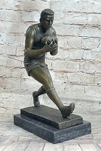 Rugby Australian Australia Player 100% solid Bronze Sculpture Statue - Picture 1 of 7