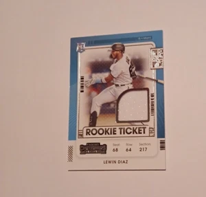 2021 Panini Contenders Rookie Ticket Jersey Lewin Diaz - Picture 1 of 4