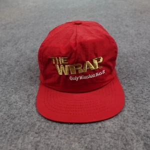 Vintage Winston Cigarettes Hat Cap Snapback Red Tobacco Collectibles Cup 90s - Picture 1 of 11