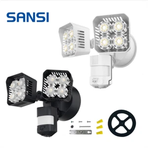 3600LM Led Motion Sensor Security Light Outdoor Bright Dusk To Dawn Wall Lights - Picture 1 of 33