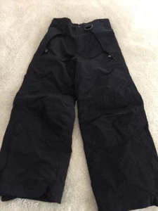 Athletic Works Boys Black Snow Pants Adjustable Snap Waist Pockets 6-7 - Picture 1 of 8