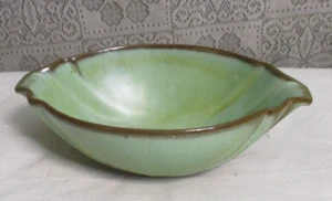 Cuenco de cerámica vintage Frankoma - 201 - verde pradera para servir/frutero - usado en excelente estado - Imagen 1 de 10