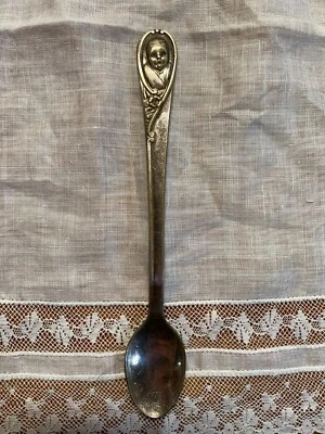 Cuchara de alimentación infantil Winthrop International plateada vintage Gerber, plateada Foto 1 de 4