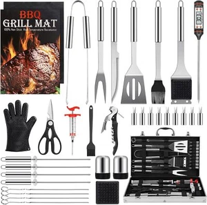 Grill Set, Grilling Gifts for Men, 34PCS BBQ Tools Accessories Outdoor... - Picture 1 of 6