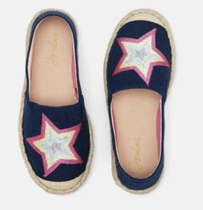 Joules Girls Shelbury Espadrilles - Multi Star - Junior 3 - Picture 1 of 6