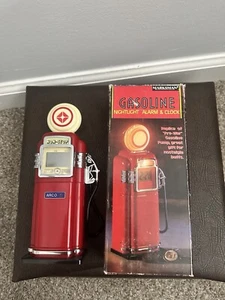 Vintage Marksman Gasoline Nightlight Alarm & Clock Pre-War Gasoline Pump Works - Picture 1 of 7