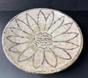 Vintage Mexican Pottery Folk Art Floral Clay Plate (1957) 10” Signed - Picture 1 of 10
