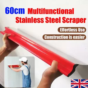 60cm Drywall Finishing Smoothing Spatula Plaster Skimming Blade Trowel Wall Tool - Picture 1 of 17