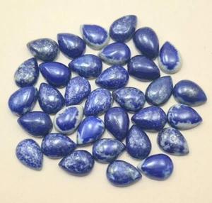 50pcs Lapis Lazuli Pear Cabochons 5x7mm Wholesale for Jewelry Making Top Quality - Picture 1 of 1