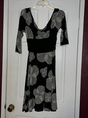 Maggy London Women's Sz 12 Petite Geometric  Polyester Blend Dress - Image 1 of 4
