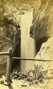Berard Falls 74660 Vallorcine Savoie France Old CDV Garcin Photo 1870 - Imagen 1 de 2