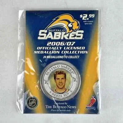 Medallón de hockey Derek Roy 2006-2007 Buffalo Sabres NHL Foto 1 de 4