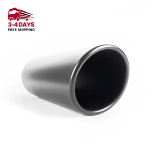 Black Exhaust Tip Single Roll - 3 Inch Inlet 5 Inch Outlet - Picture 1 of 4