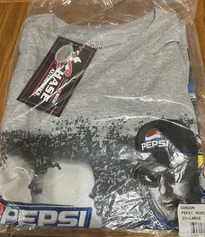 Jeff Gordan Pepsi Racing T-Shirt Size 2XL Chase Authentics Still in sealed Bag Cover