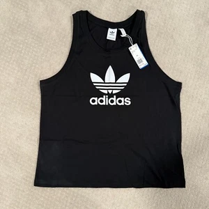 Adidas Adicolor Classics Trefoil Tank Top Men's Sports Cotton Black IA4811 NWT - Picture 1 of 2