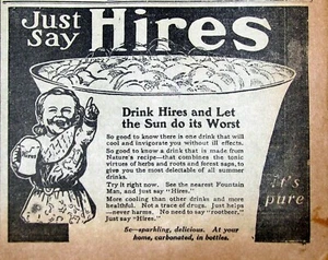 1912 Newspaper Page - Vintage Hires Root Beer Ad  - Picture 1 of 2