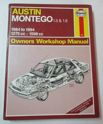 Haynes - Austin Montego 1.3 & 1.6/1984 A 1992 / Propietario Workshop Manual - - Imagen 1 de 4