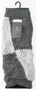 Nanette Lepore Light And Dark Gray Knit Wool Blend Leg Warmers One Size NWT - Picture 1 of 2