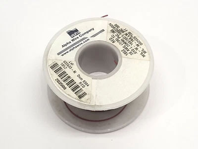 Carrete Alpha Wire 1852 RD001 cable de conexión rojo 1,5 oz Foto 1 de 4