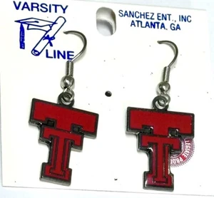 Texas Tech Red Raiders Earrings NCAA - Picture 1 of 2