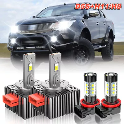 LED Headlight Hi/Low Beam Fog Light Bulb For MITSUBISHI L200 2016 2017 2018 2019 - Image 1 of 4