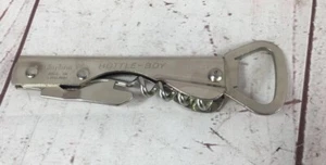 Vintage Sky-line BOTTLE BOY England Corkscrew Can Opener Kitchen Utensil - Picture 1 of 12