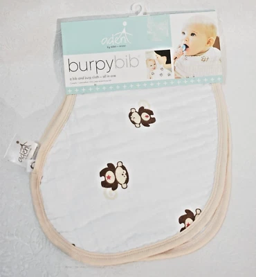 Nuevo babero/paño eructo Aden + Anais Burpy Monkies Foto 1 de 4