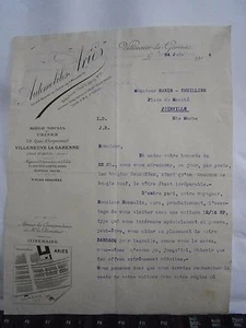Lettre automobiles Aries Villeneuve la Garenne 1914 n°4 - Imagen 1 de 1