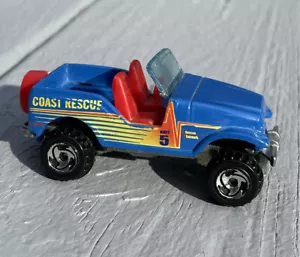 HOT WHEELS Roll Patrol Jeep CJ Blue Diecast Coast Rescue 2001 Thailand Loose - Picture 1 of 7