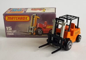 Rare Matchbox Superfast No. 15, Fork Lift Truck, Superb Pristine Mint Condition - Picture 1 of 13