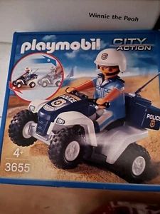 Playmobil 3655 Polizei Quad neu Police Rückzugsmotor - Bild 1 von 1