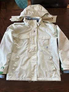 Special Blend Women’s Small 10k Snowboard Ski Jacket Hood White Green - Picture 1 of 11