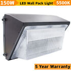 Dusk To Dawn 150W LED Wall Pack Outdoor Parking Lot Street Security Lighting DLC