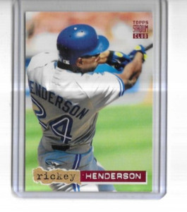 1994 Stadium Club #107 Rickey Henderson Toronto Blue Jays